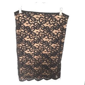 Women’s black lace skirt
